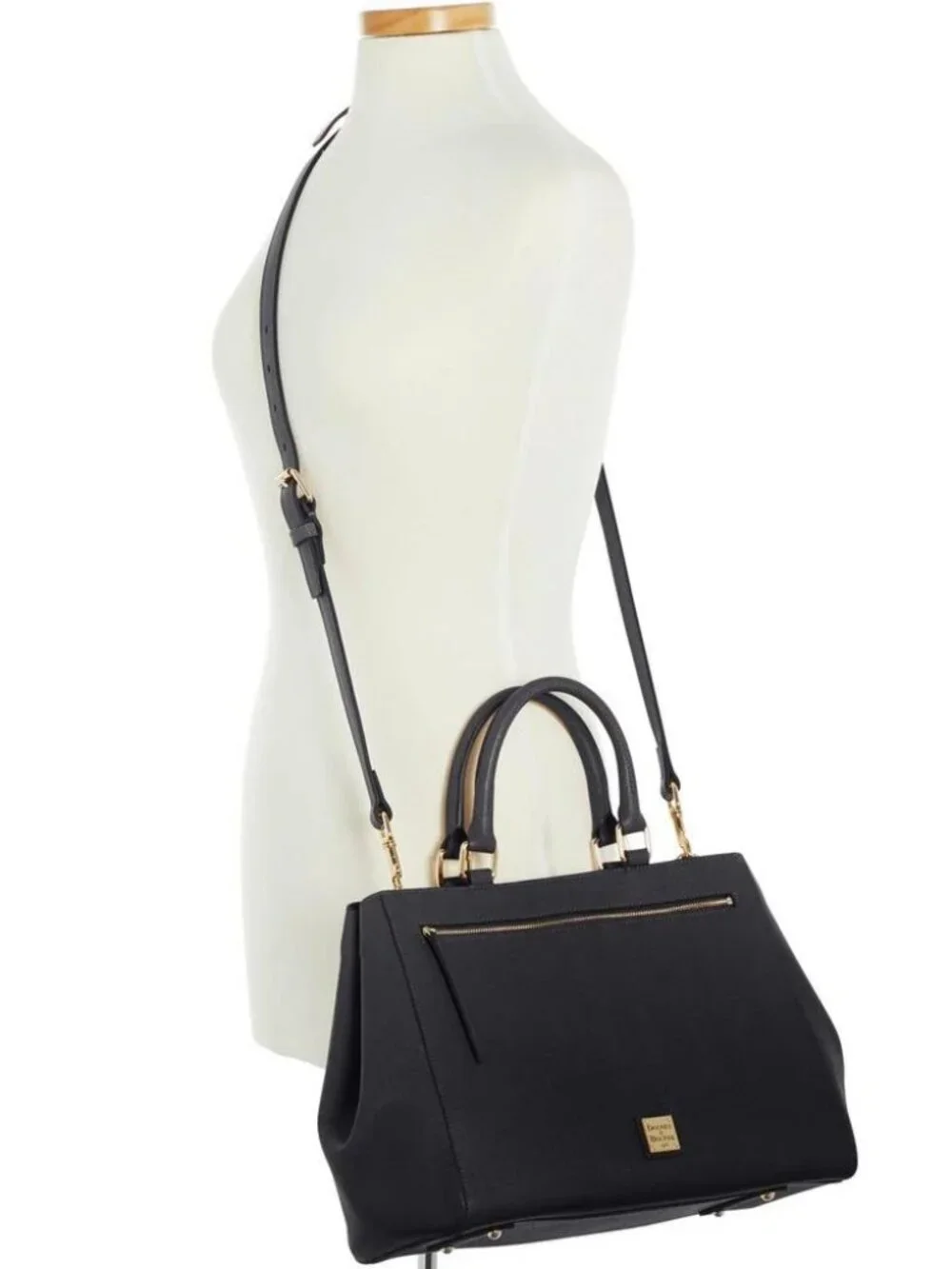 Dooney & Bourke Saffiano Zip Satchel Handbag